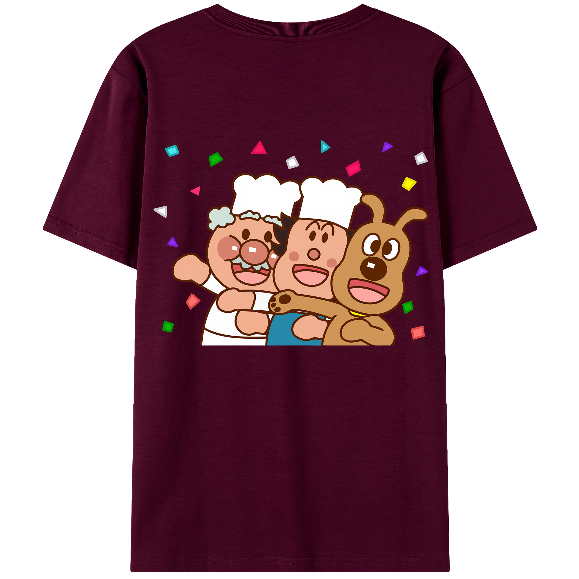 （画像用） アンパンマン Anpanman レディース半袖Tシャツ(バックプリント)